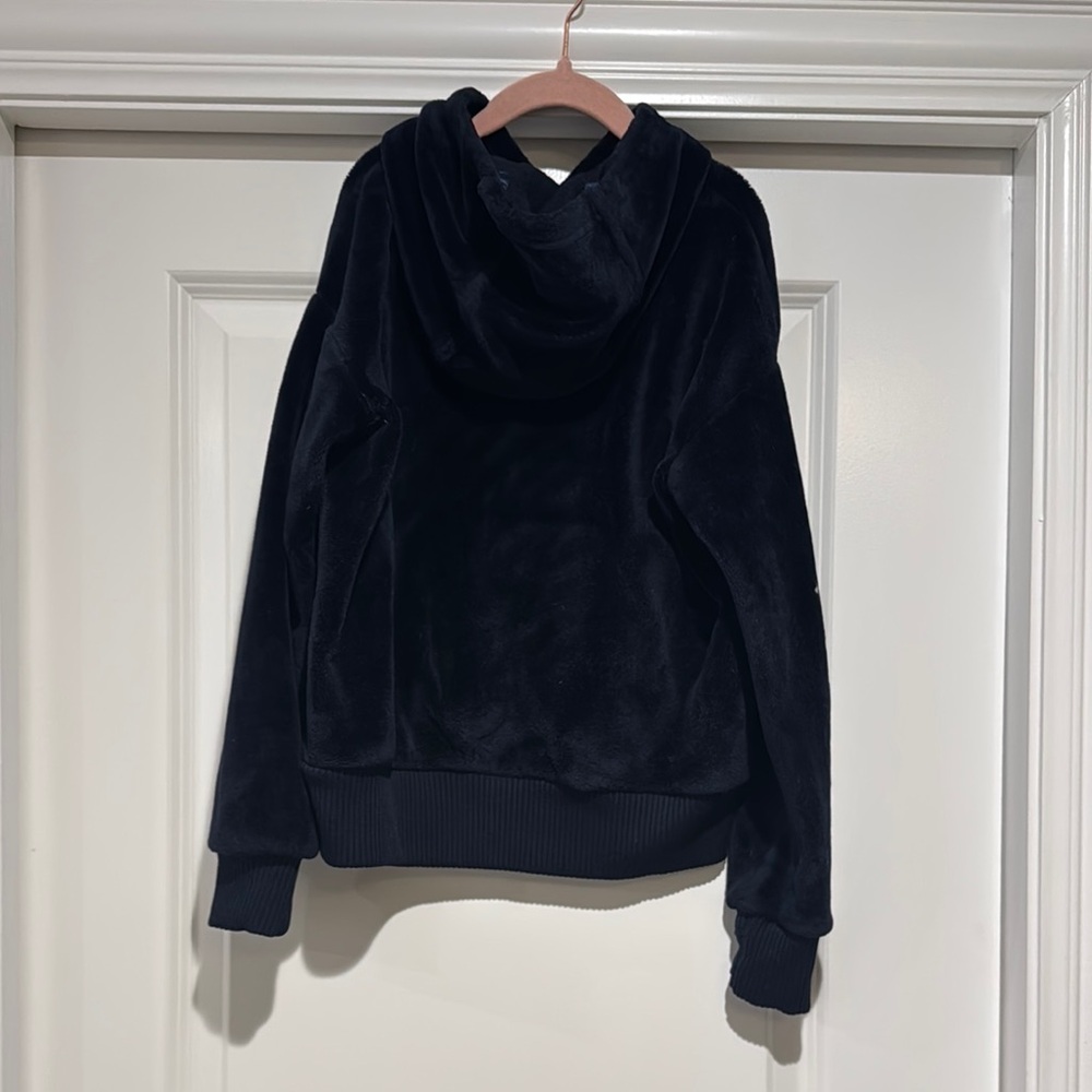 Athleta Blue Hooded Sweatshirt with Soft Fleece - Picture 2 of 4